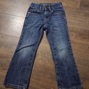 The Children's Place Boys Dark Blue Denim Bootcut Jeans Kids Bottoms Size 4